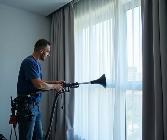 Professional drapes cleaning process tools Matty Curtain Cleaning petersham-nsw
