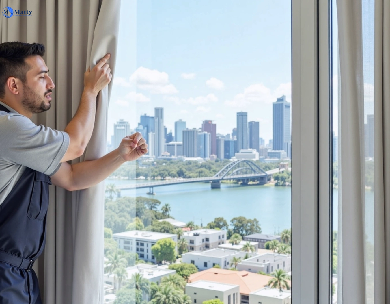 Professional curtain steam cleaning service petersham-nsw QLD by Matty Curtain Cleaning